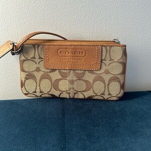 Coach Tan Pocket Purse